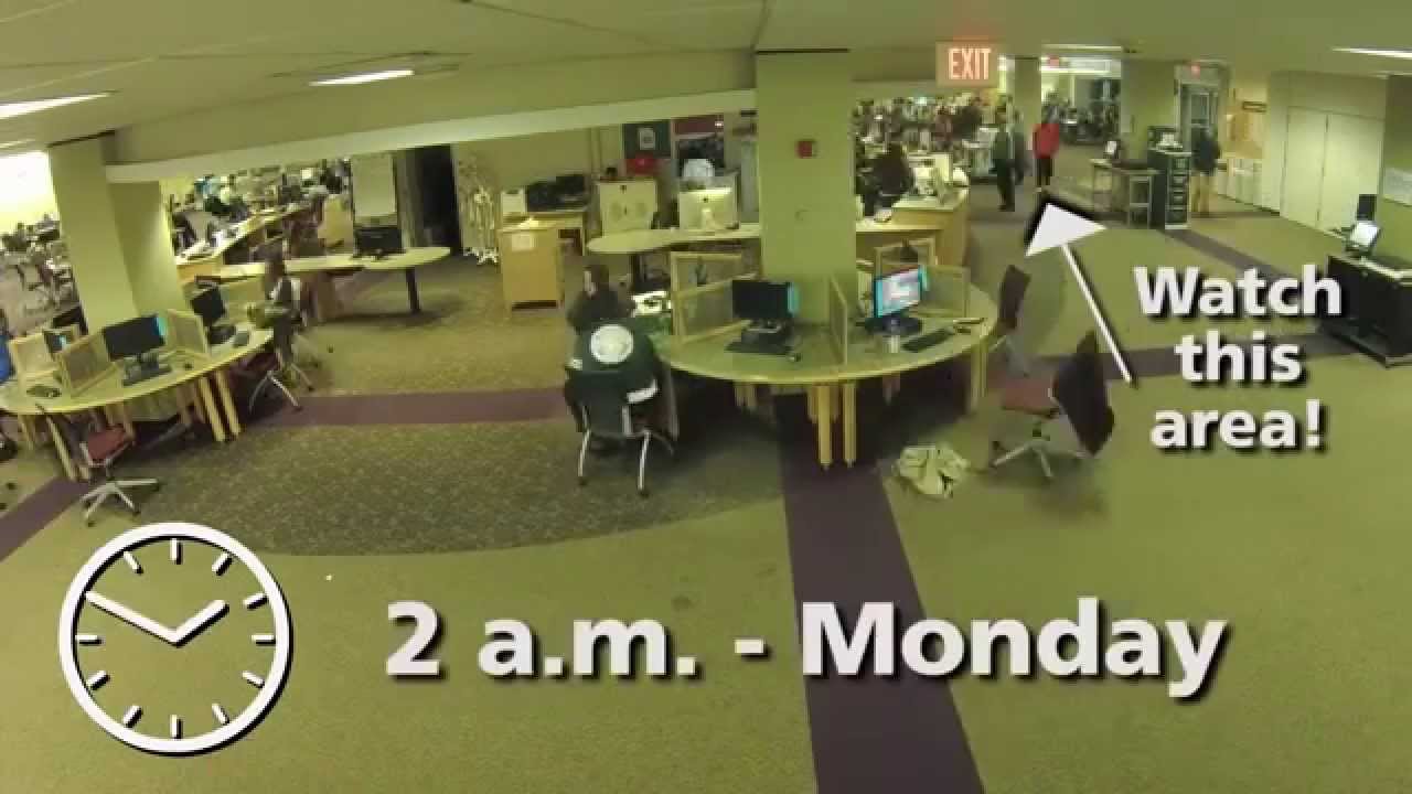 Finals Week at Alden Library