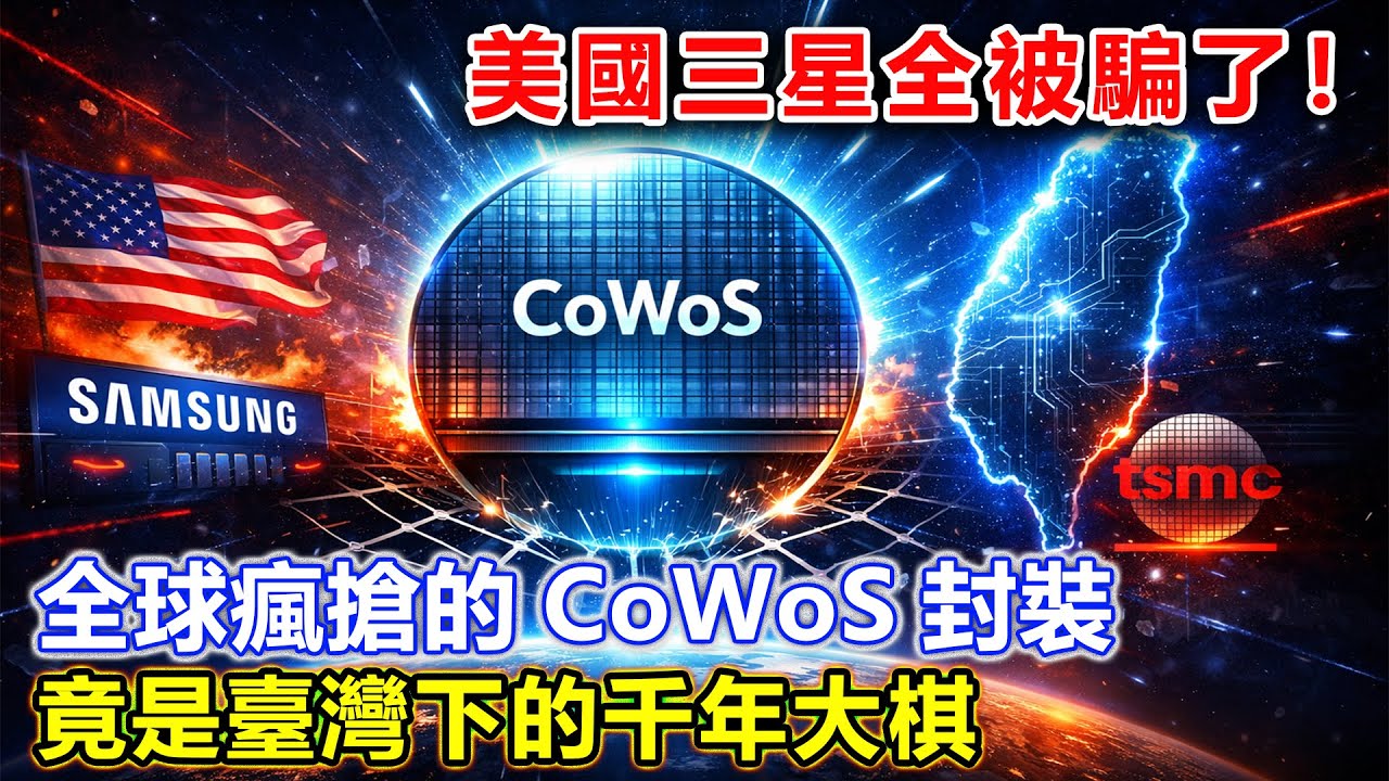 美國三星全被騙了！全球瘋搶的CoWoS封裝，竟是臺灣下的千年大棋。