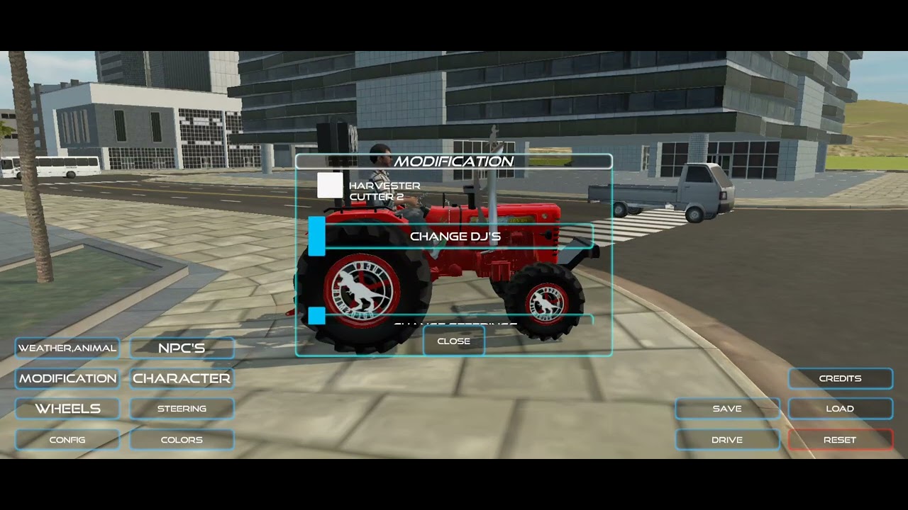 Driving Mahindra tractor265 di modified🤟. # Indian vehicle Simulator 3D.