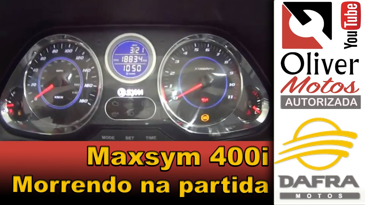 Maxsym 400i morrendo na Oliver Motos