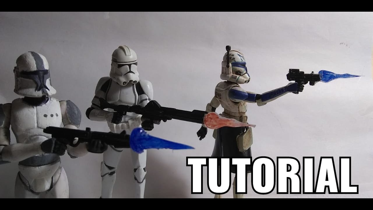 Como hacer efectos de disparo para blasters/Jedi knight