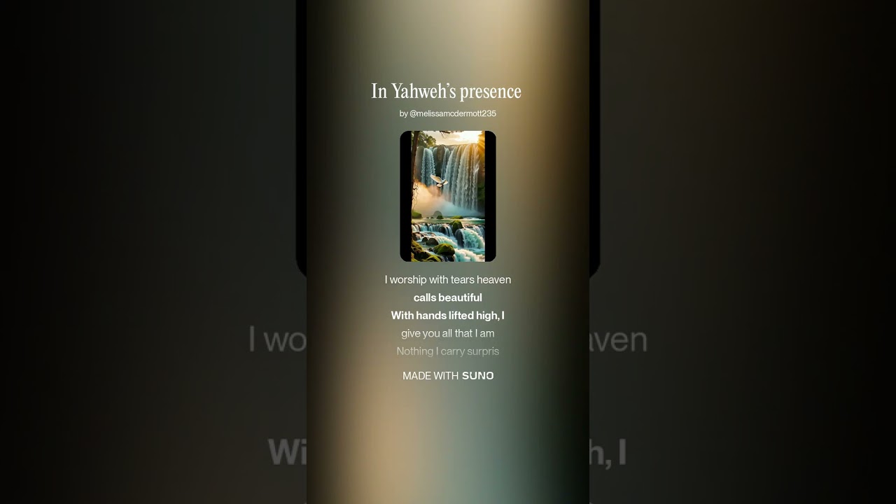 In Yahweh’s presence #christiansongs #walkinspiritoftheholyspirit #christianworship