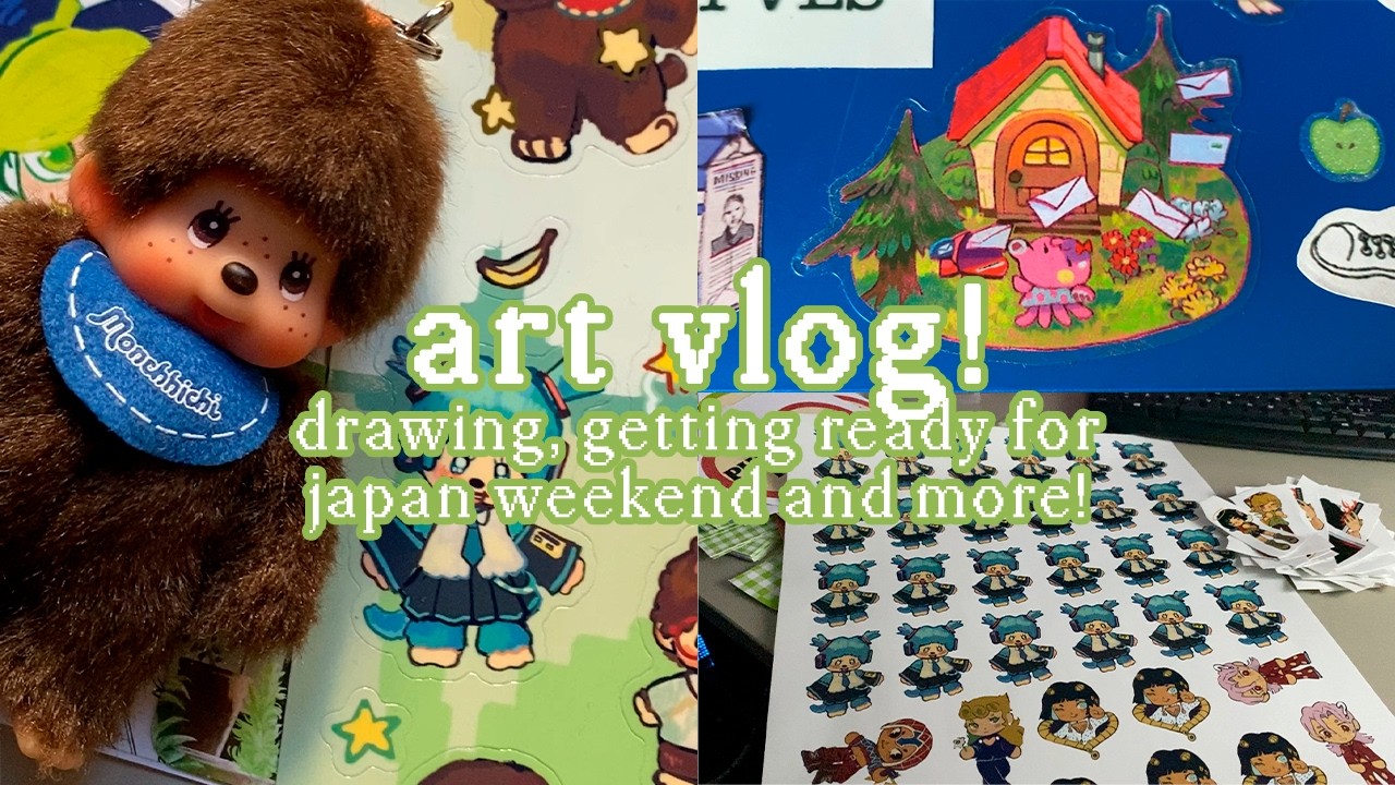 art vlog  ★ drawing, japan weekend madrid and more!