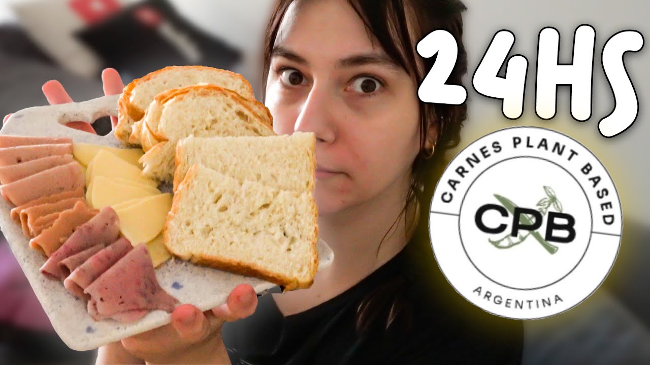 24 HS COMIENDO COMIDA DE UNA CARNICERÍA VEGANA🥩🌱