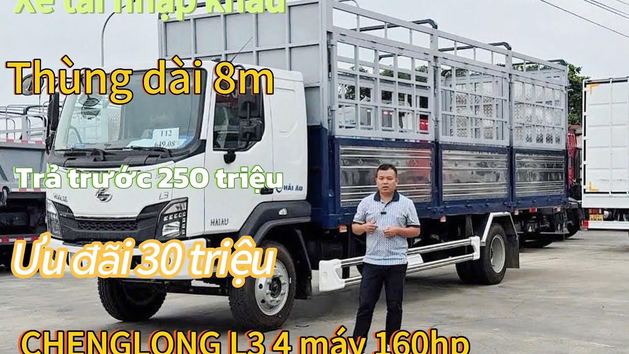 Chenglong L3 Phiên Bản Thùng 8m. Xe Tải Nhập Khẩu Giá Tốt. Xe giao sớm!