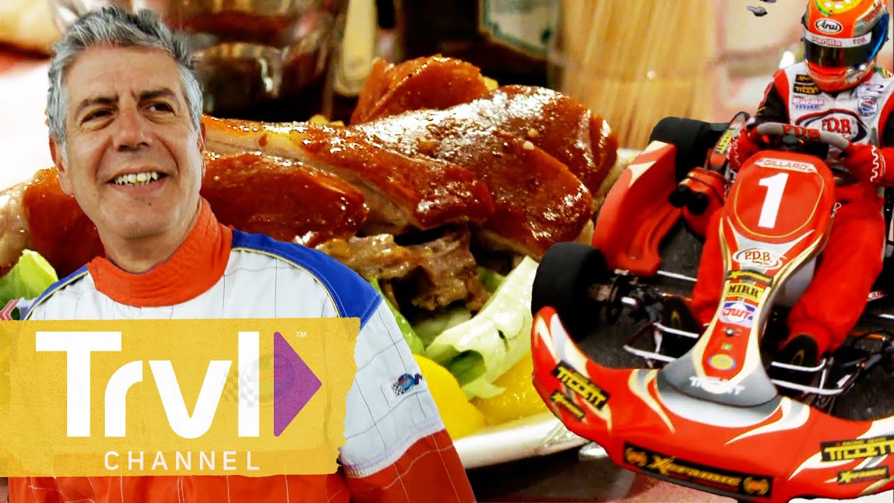 Kart Racing & Portuguese Fare in Macau | Anthony Bourdain: No Reservations | Travel Channel