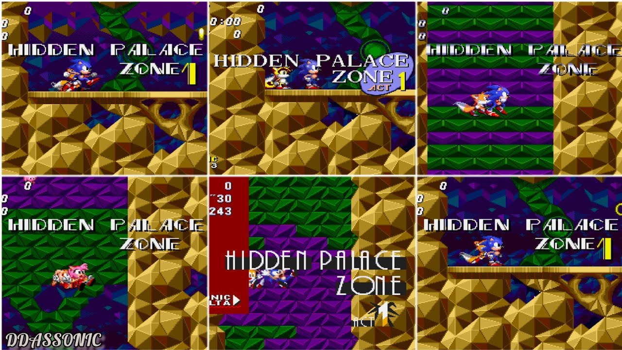 Hidden Palace (Deleted Zone) for Sonic 2 in 10 versions