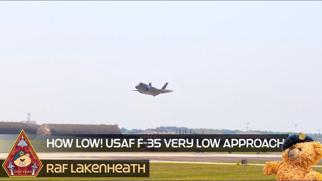 HOW LOW!? INSANE AND COOL F-35 VERY LOW APPROACH &bull; OUR LOWEST WE HAVE SEEN AT RAF LAKENHEATH