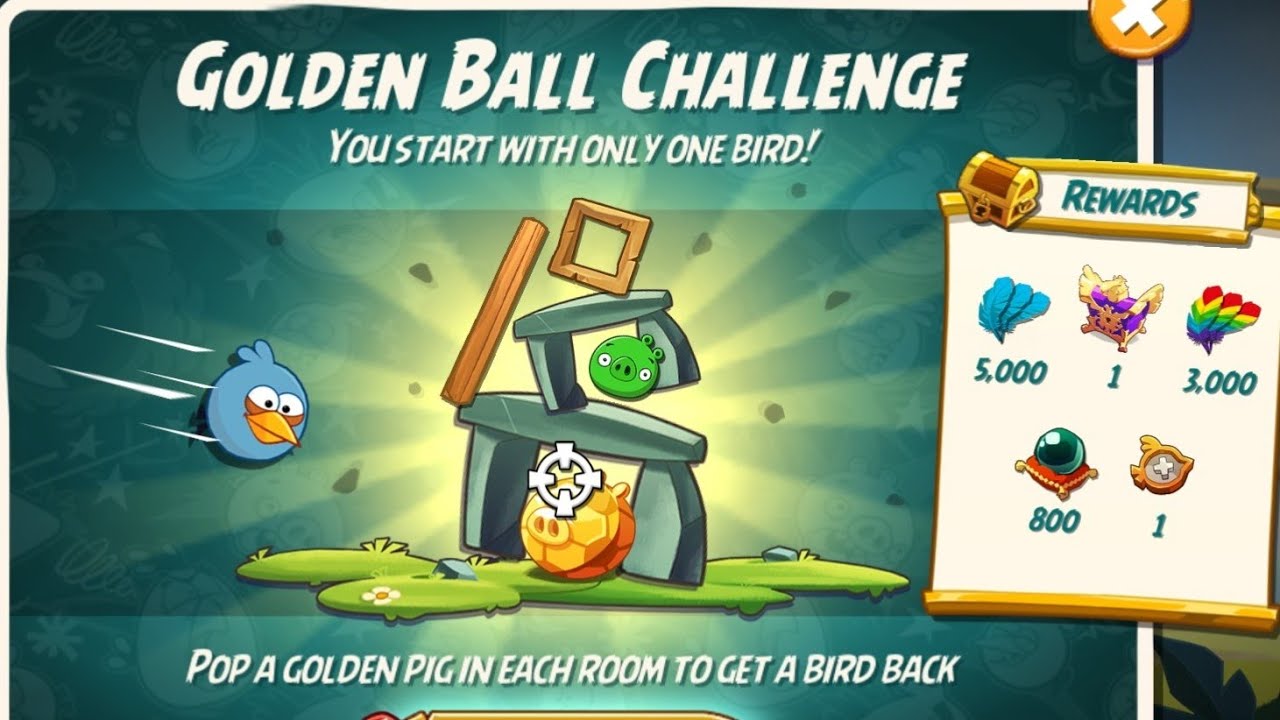 Angry birds 2 Blues Golden Ball Challenge today (19 June 2026) (level 1-8 Complete)