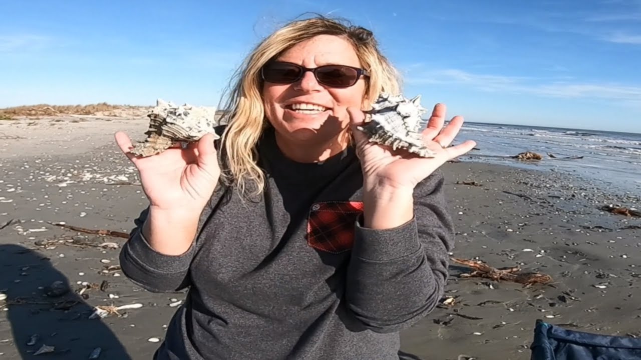 MOTHERLOAD of Treasures After Storm Tidal Surge...  We Hit a JACKPOT... My Babe is in Shell Heaven