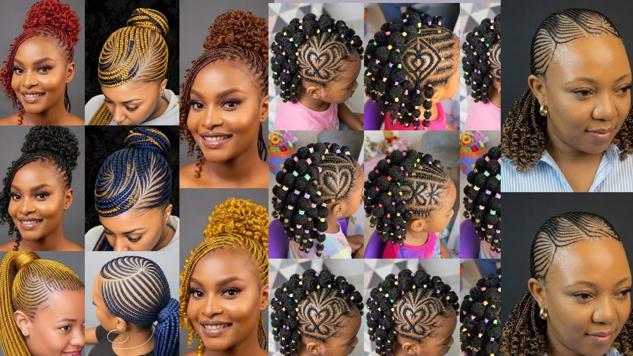 Beautiful braids 💕Nice hairstyles 🥰 Cute knotless braids 😍 Numerous beautiful hairstyles 🥰