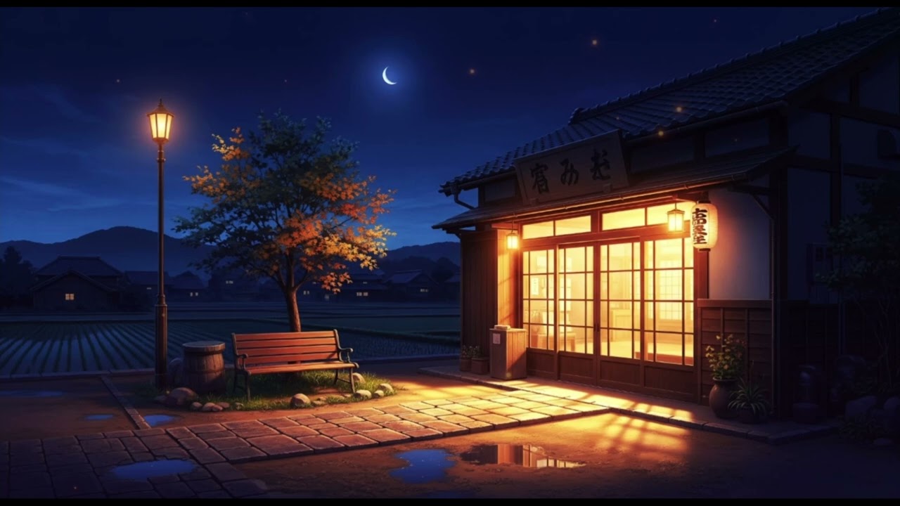 Peaceful Summer Night in Japan | Fireflies & Gentle Sounds