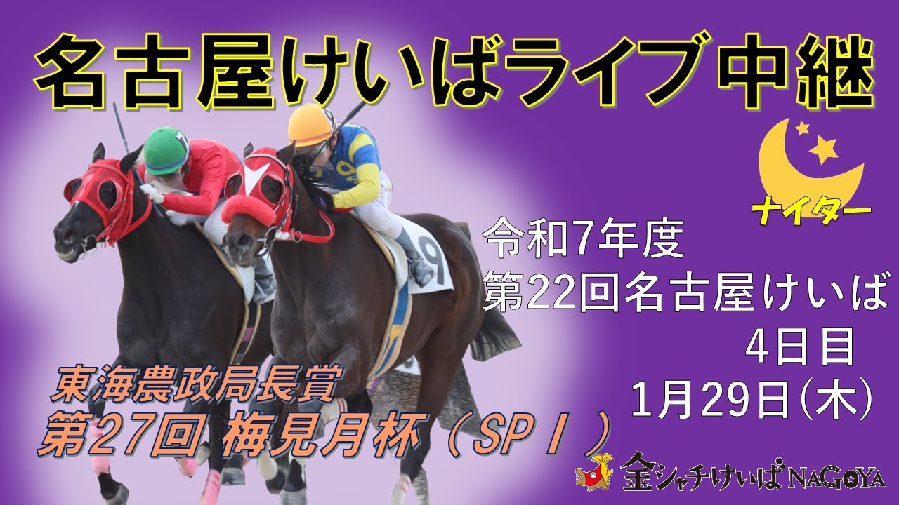 名古屋競馬Live中継　R08.01.29