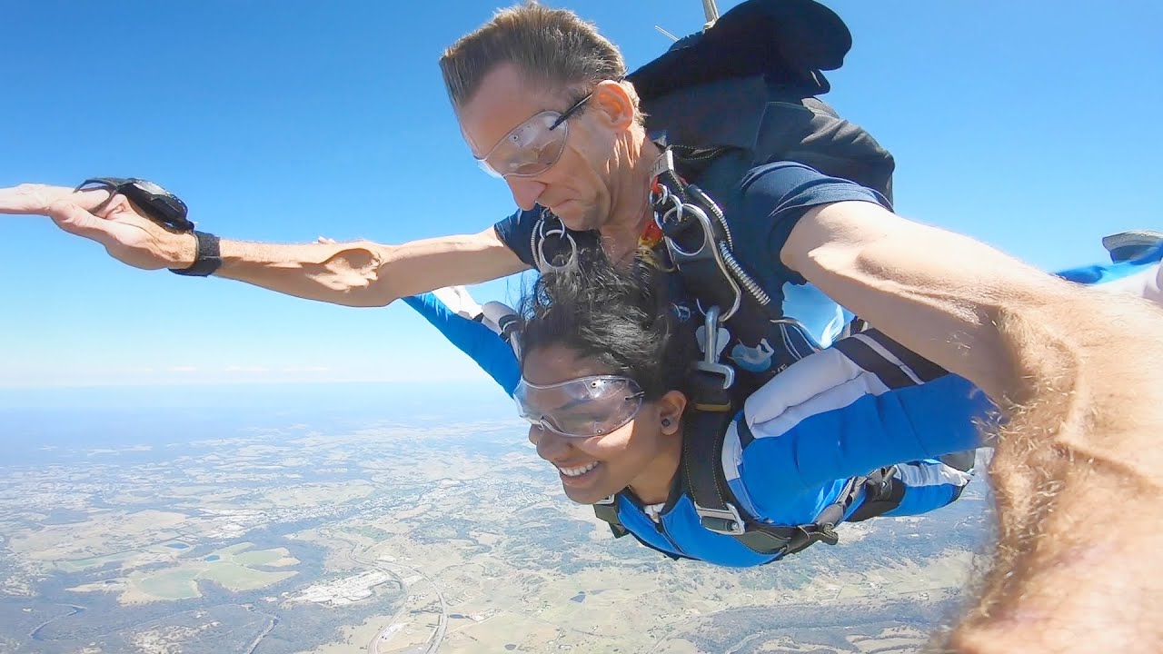 Divya's First Skydive - Skydiving In Picton, Nsw, Australia| #Sydney #SkyDivers #Australia