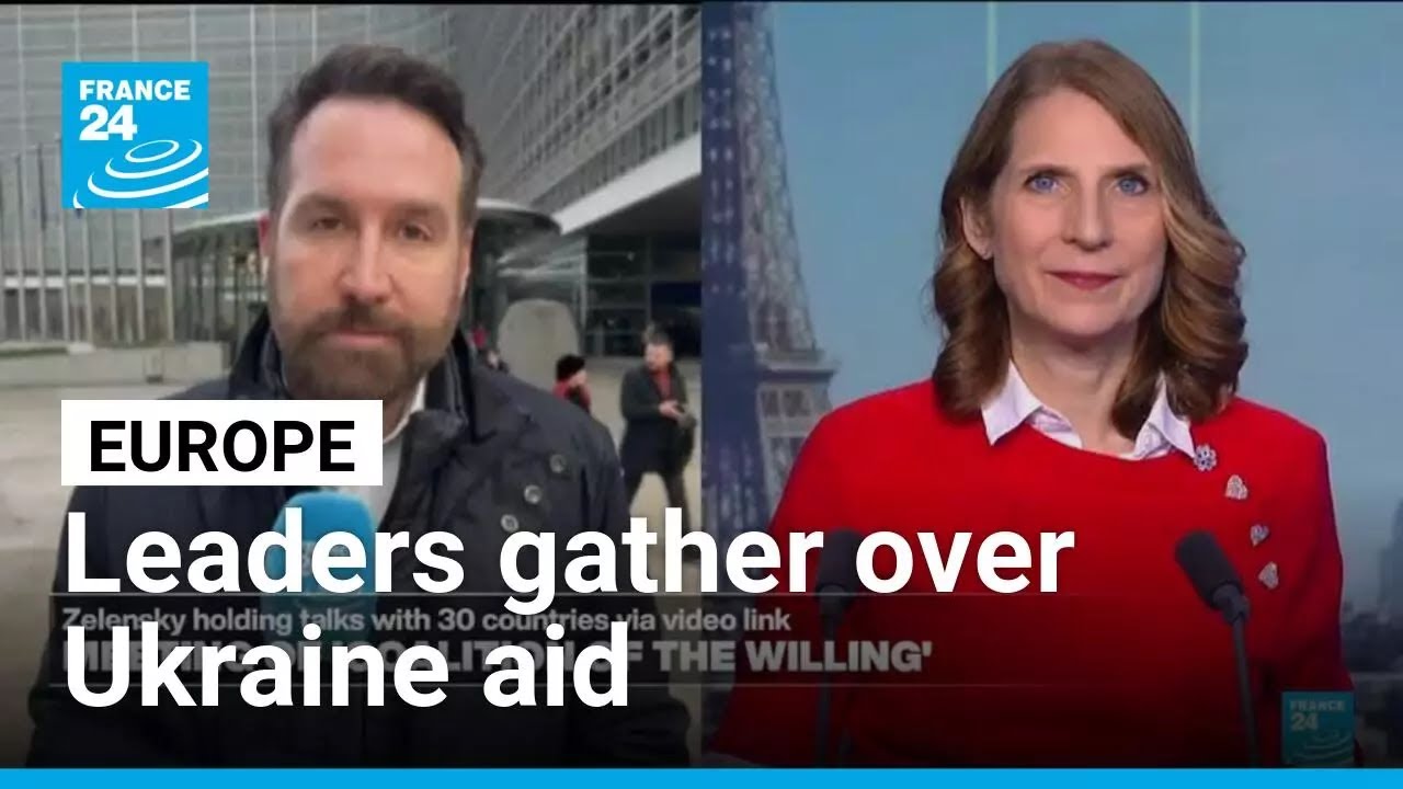 European leaders gather over Ukraine aid and Russian frozen assets &bull; FRANCE 24 English