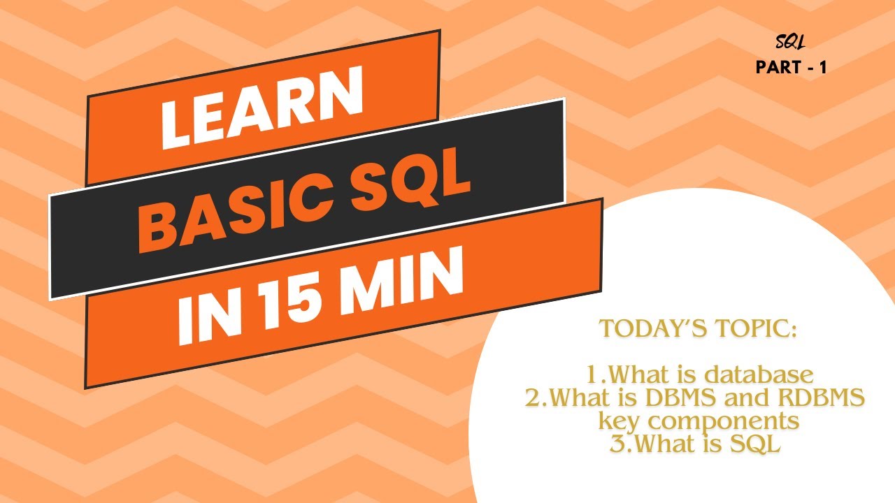 SQL Tutorial for Beginners | What is Database, DBMS , RDBMS, SQL explained  in Detail with example
