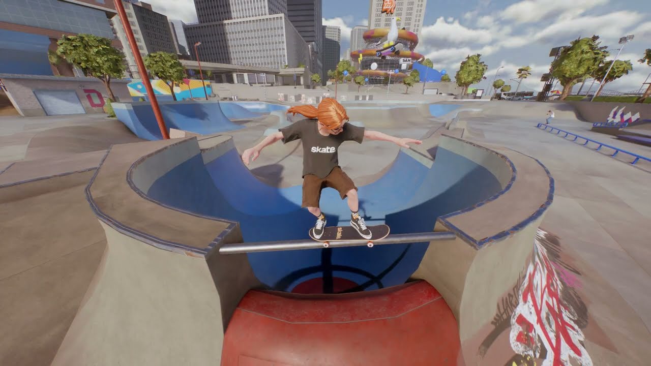 Skate. Clip - Manualing Rolling Waves