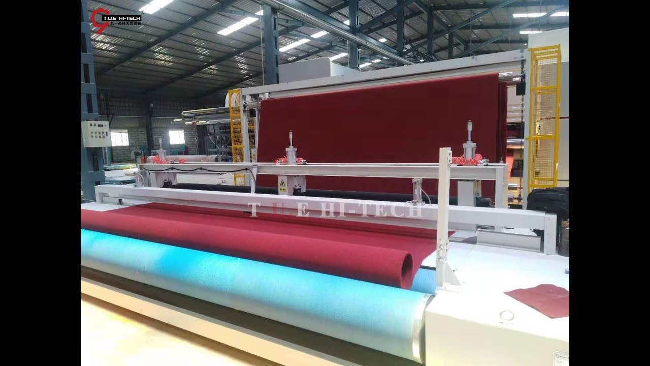 WITH DEMANDS HIGH /NONWOVEN HIGH SPEED NEEDLE PUNCHING CARPET PRODUCTION LINE IS BOOMING !!