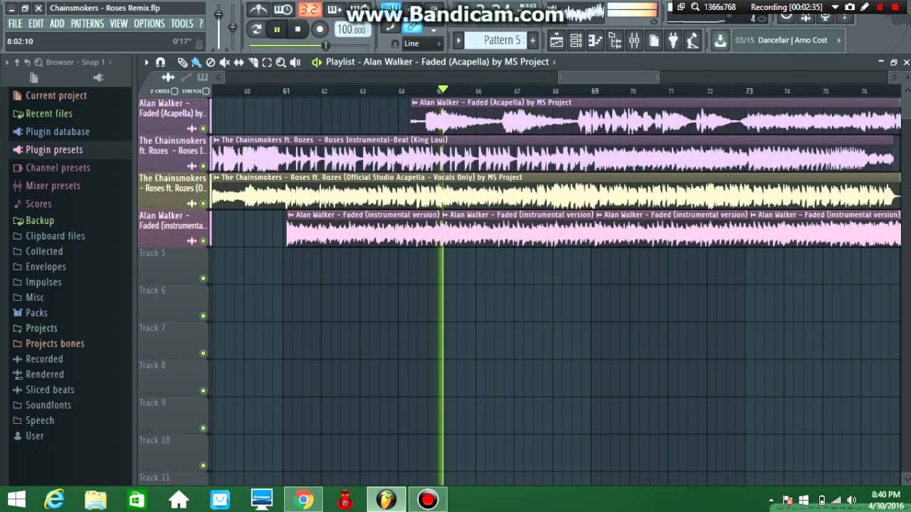 Alan Walker - Faded x Chainsmokers - Roses Mashup