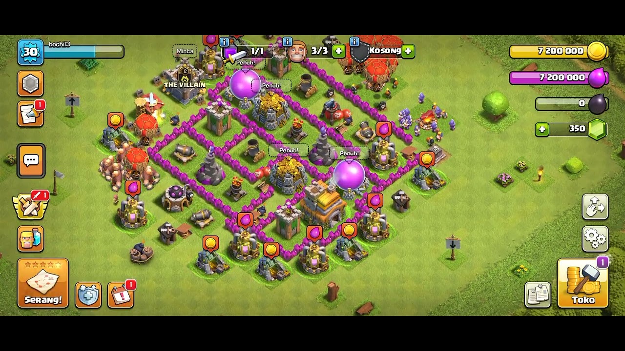 Can you upgrade all your wall in TH7 without attacking? | Clash of Clans