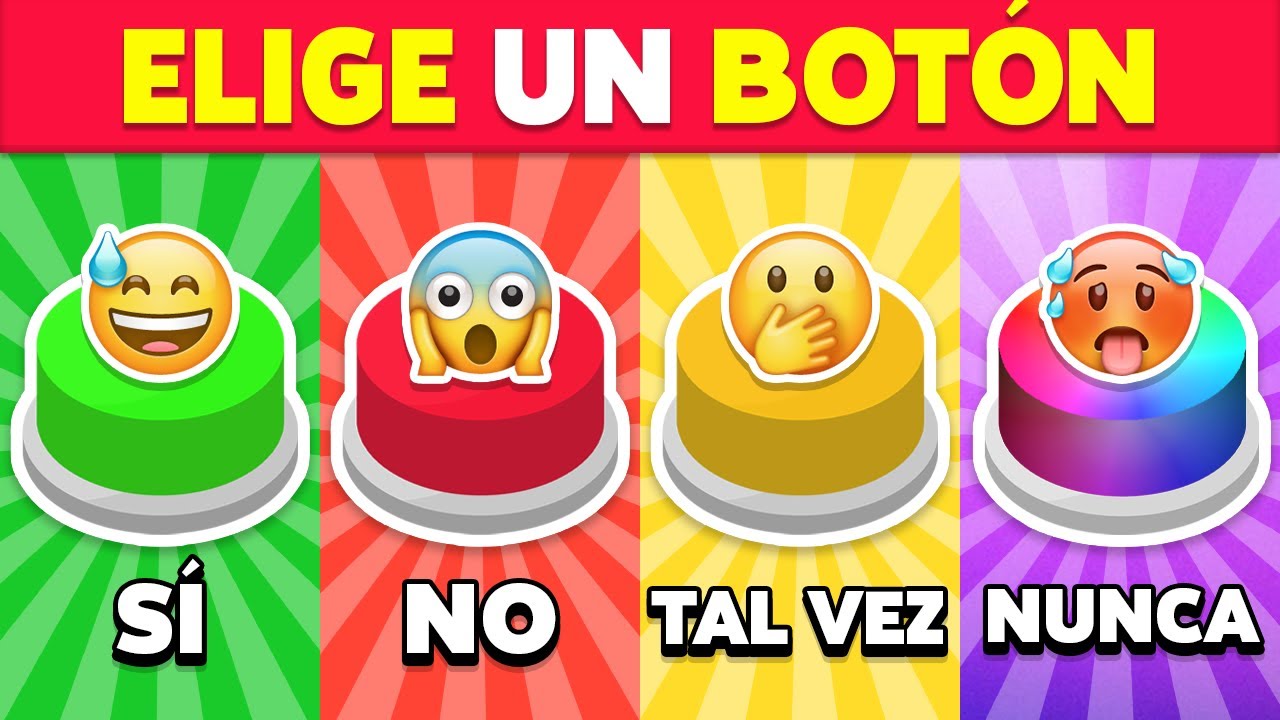 ELIGE UN BOTÓN: SÍ, NO, TAL VEZ o NUNCA! 🟢🔴🟡🔵 60 Preguntas