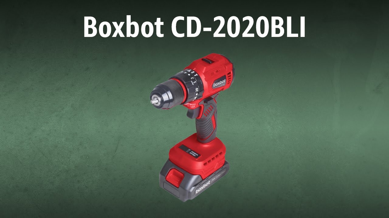 Аккумуляторная дрель-шуруповерт Boxbot CD-2020BLI