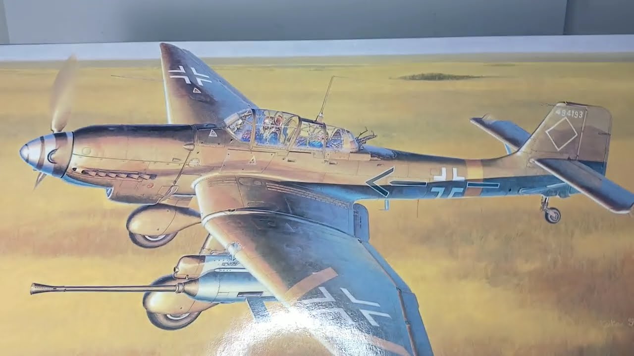Junkers Ju 87G-2 Stuka Anti Tank Attacker, Hasegawa 1/48, 1998 #aviation #scalemodels #youtube