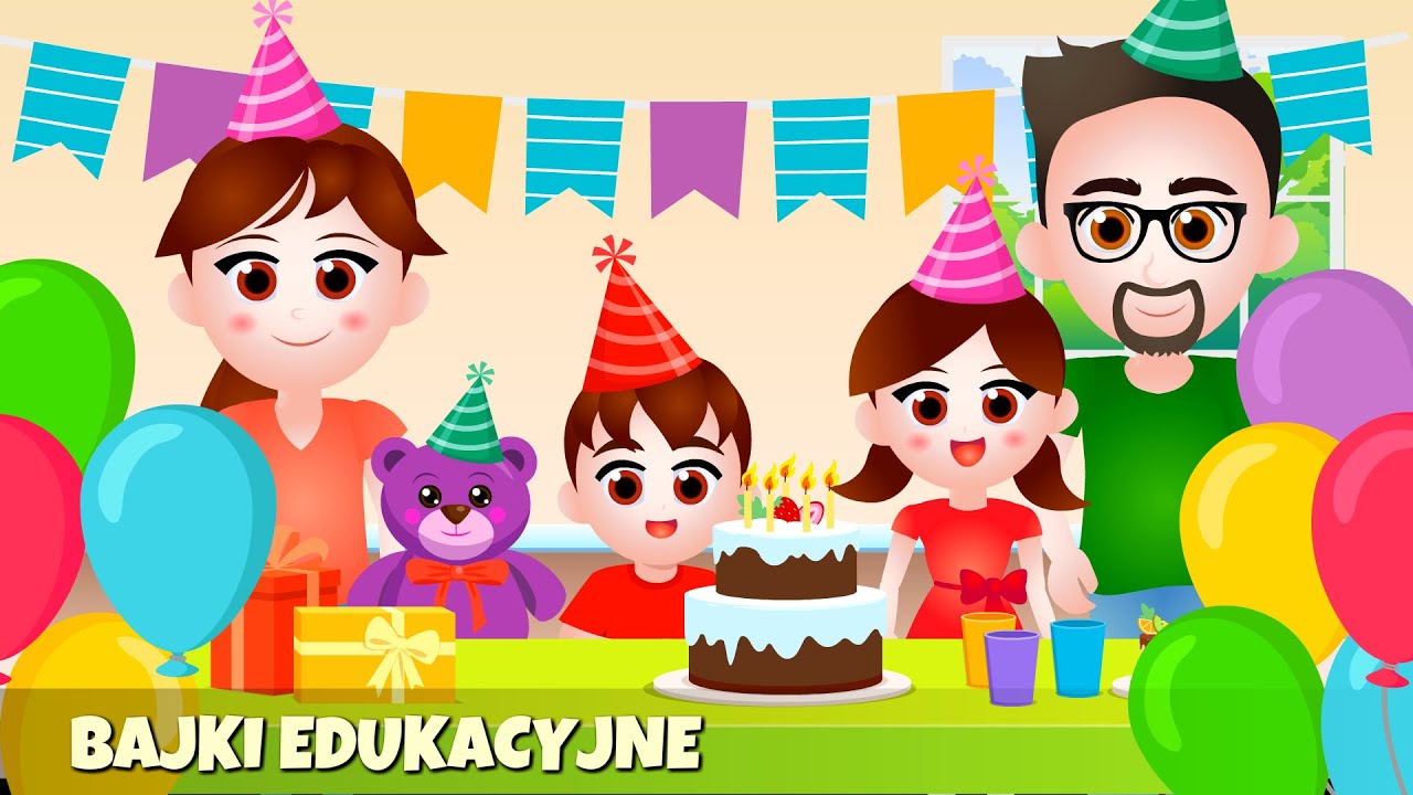 Urodziny dla dzieci | Bajki edukacyjne dla 4 latka