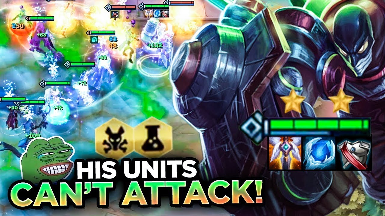 HIS UNITS ALMOST COULND'T ATTACK DUE TO MY FROZEN HEART SINGED! | Teamfight Tactics