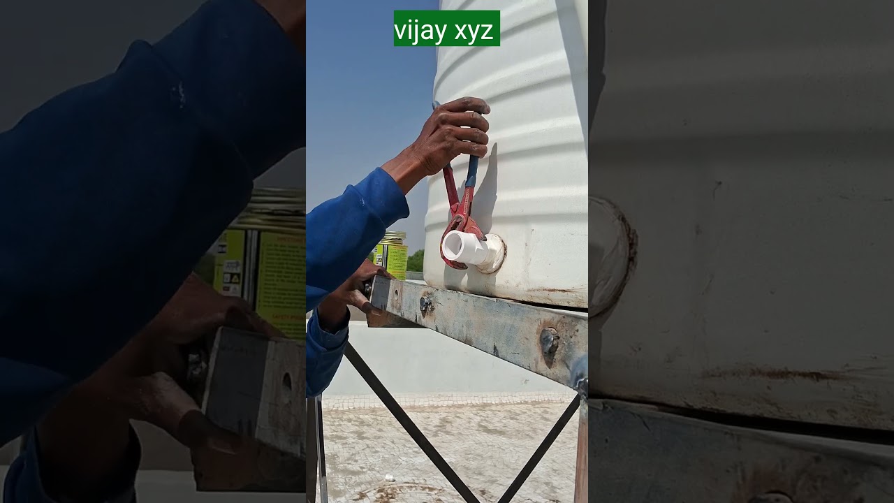 Water Tank Pipe Fitting Tips And tricks #shortvideo #shorts #short