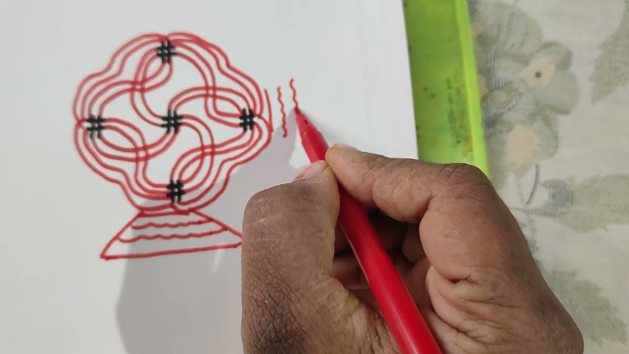 Simple rangoli 