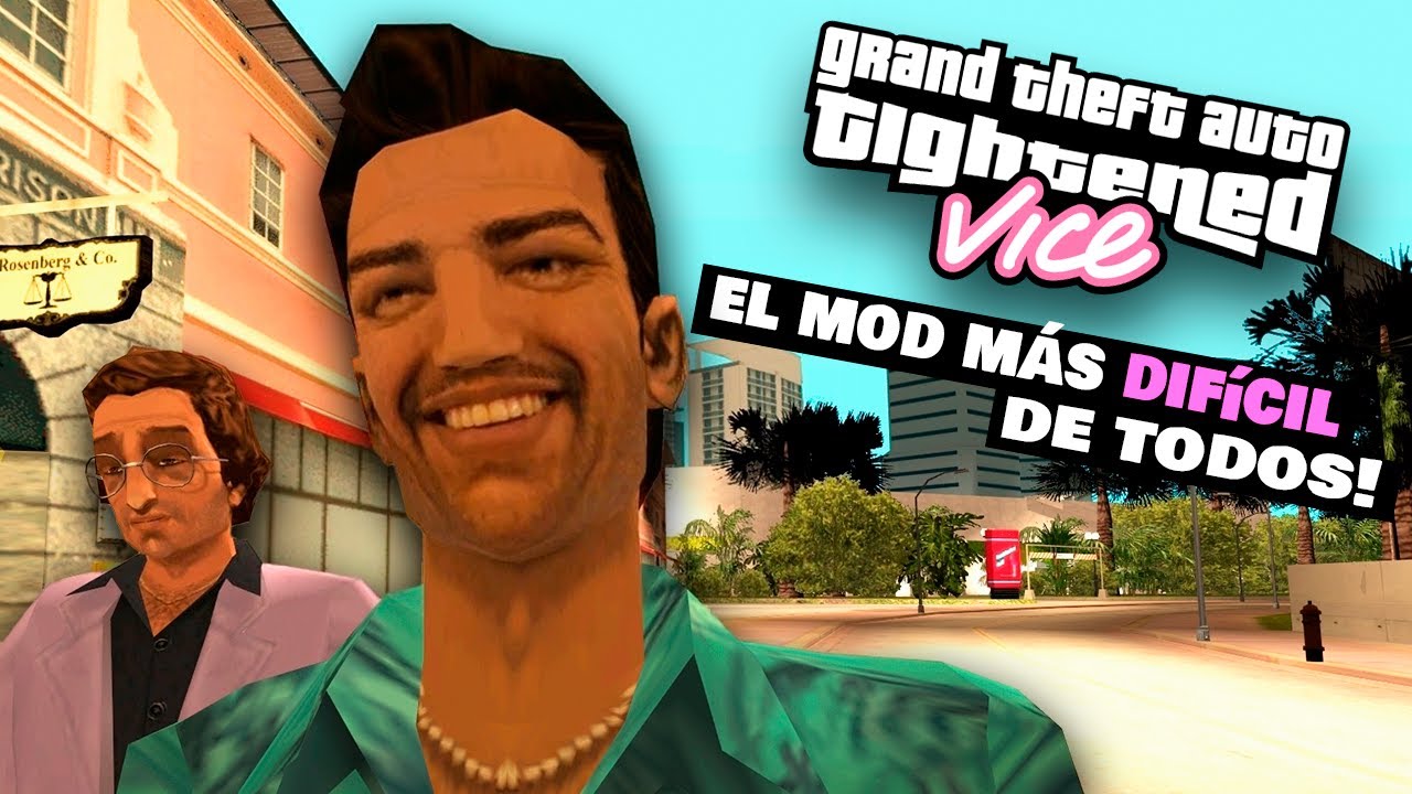 Este MOD te hará PERDER la PACIENCIA en GTA Vice City ! - GTA Tightened Vice 🌴