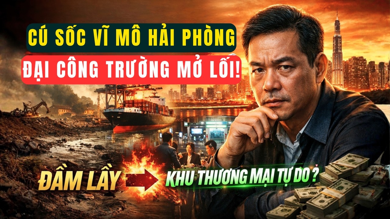 CÚ SỐC VĨ MÔ HẢI PHÒNG: ĐẠI CÔNG TRƯỜNG MỞ LỐI TỪ ĐẦM LẦY ĐẾN KHU THƯƠNG MẠI TỰ DO