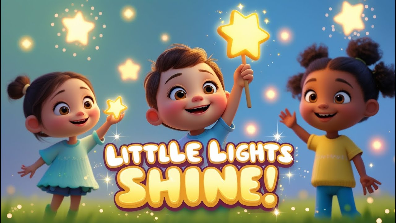 Little Lights Shine! 💡🌈✨ | BibleKidz Nursery Rhymes | 3D Bible Song for Kids 🎵.