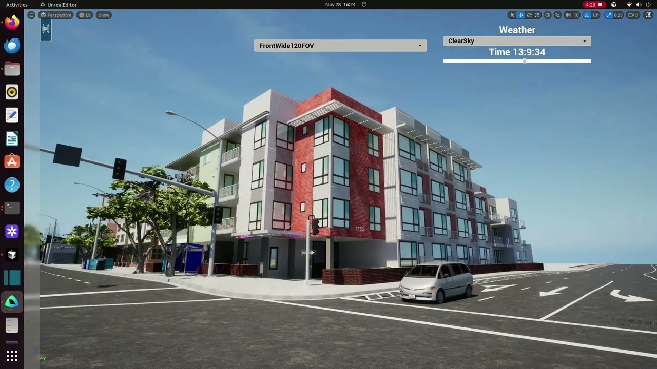 UE5 + SUMO Integrated Traffic Simulation | Weather, Time & Camera Systems