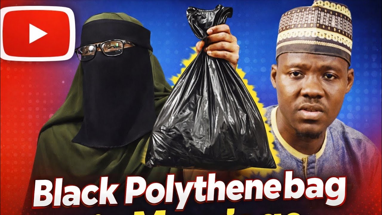 Black PolytheneBag In Marriage Malama Mukarama Sits With Ustaz AlHassan Ajami