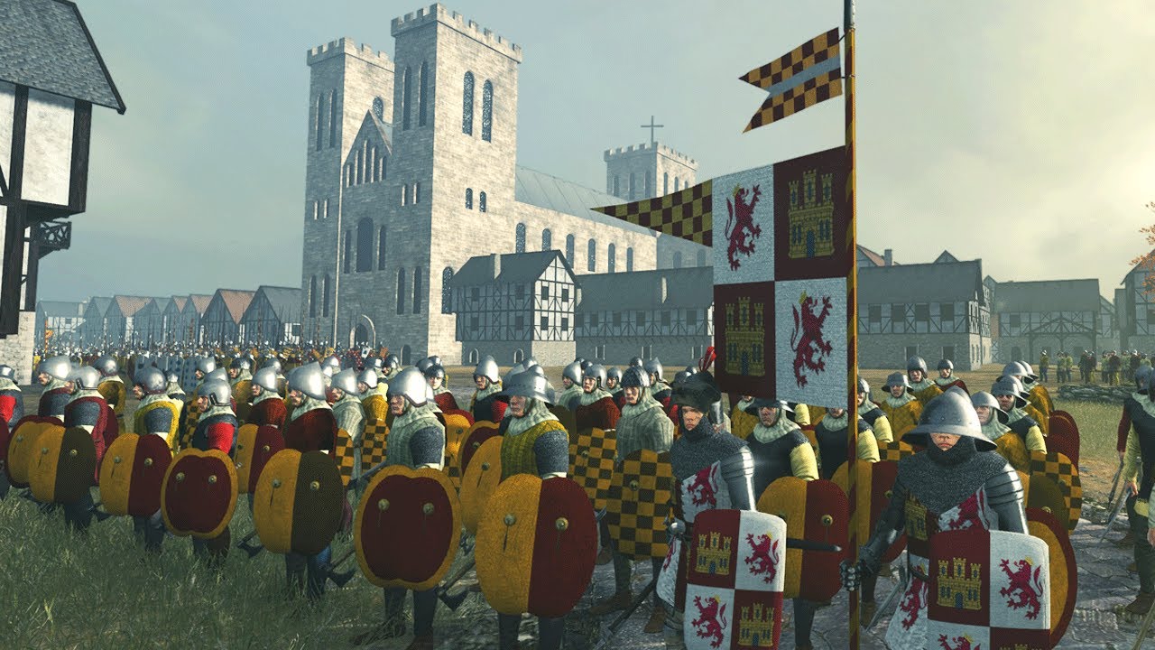 MASSIVE Cinematic Medieval SIEGE Battle - 4v4 Siege - Medieval Kingdoms 1212AD
