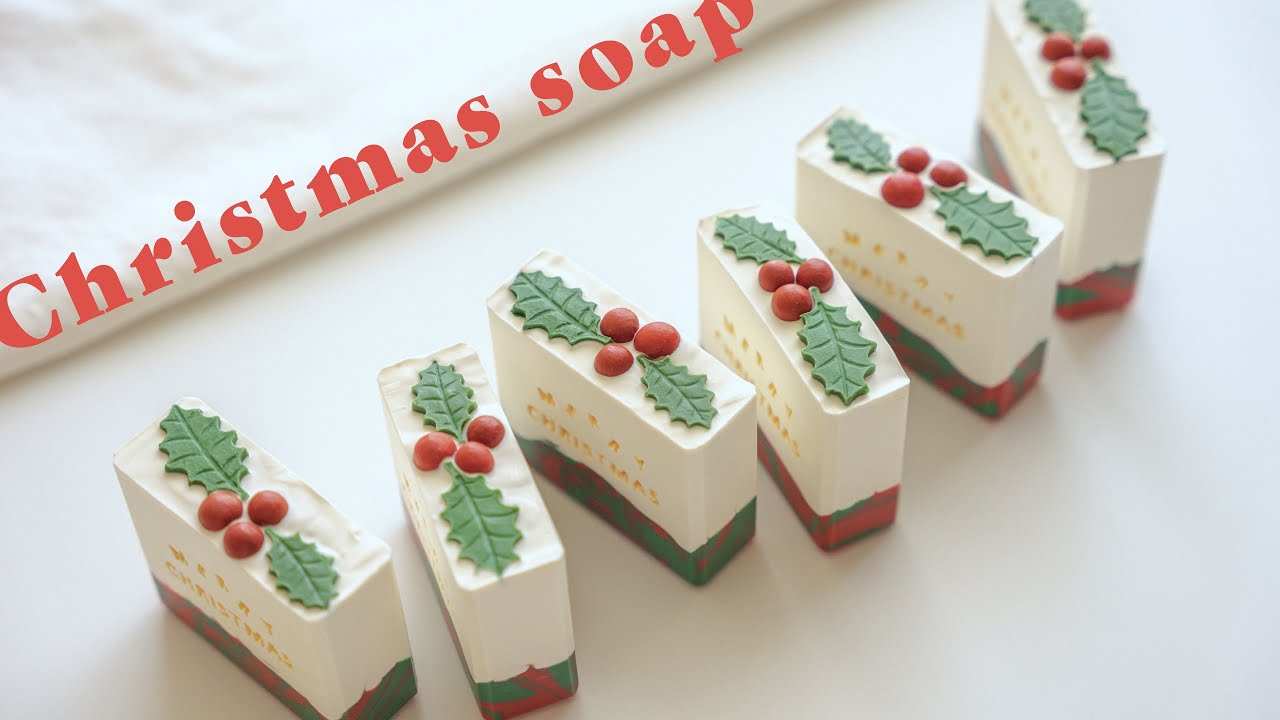 Christmas soap making | 크리스마스 비누 만들기 🎄