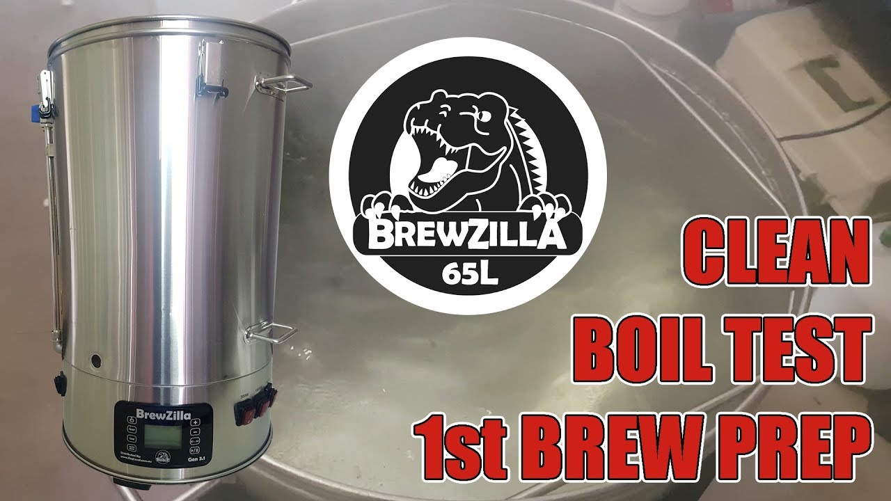 BREWZILLA 65L - Clean,Test Boil and 1st Brew Preparation