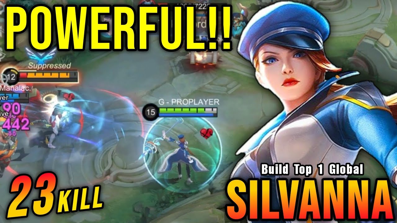 23 Kills!! Powerful Offlaner Silvanna Carry The Game!! - Build Top 1 Global Silvanna ~ MLBB