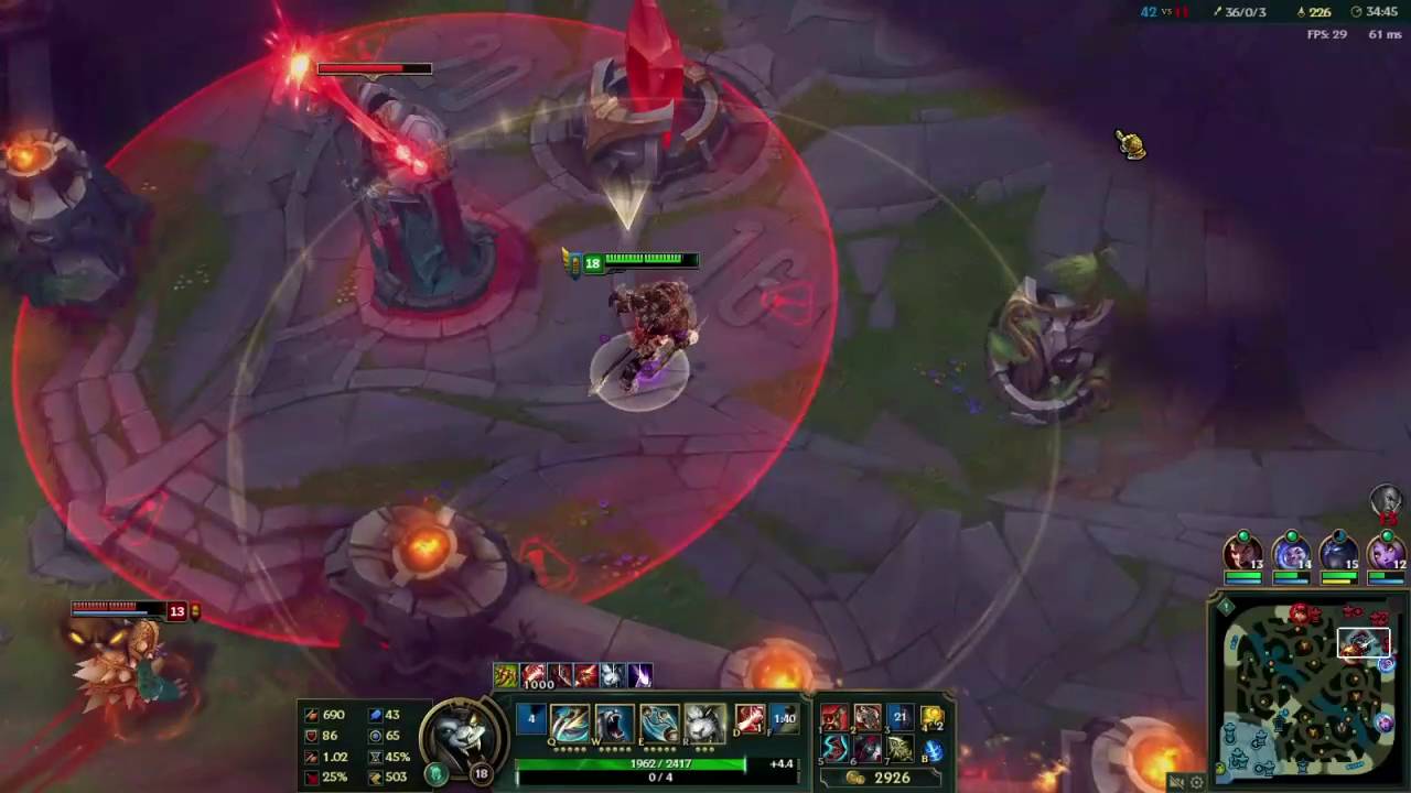Running it down Mid as [New] Rengar while Invisible.