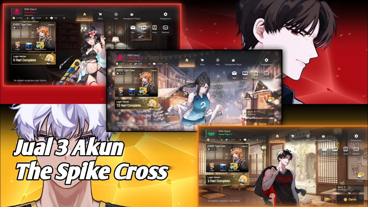 (3 Akun) Jual Akun The spike Cross|(3 Account) Selling the spike Cross account
