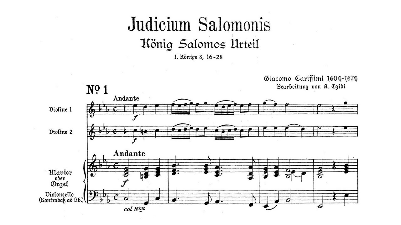 Giacomo Carissimi – Judicium Salomonis