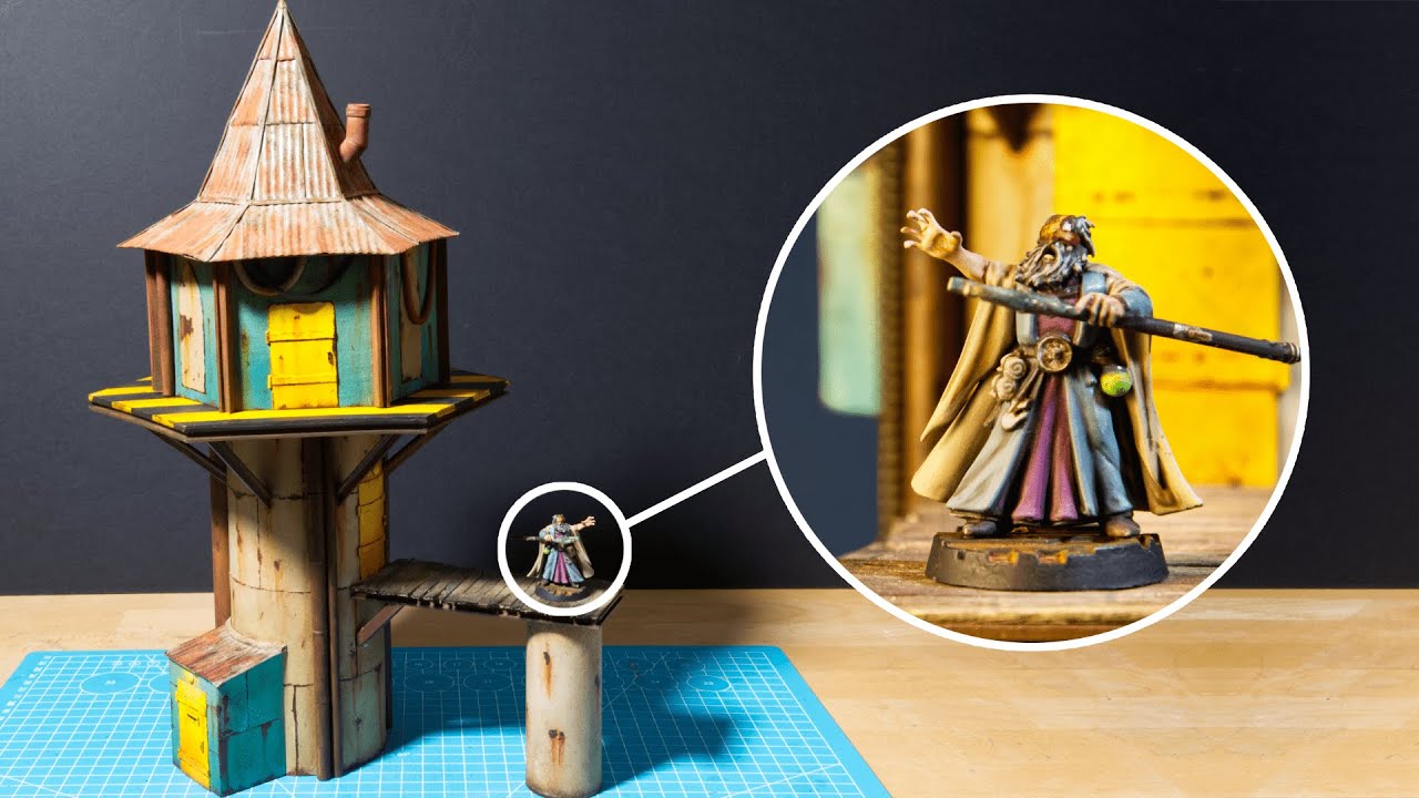 I Made A Sci-fi Wizard's Tower for Warhammer 40.000