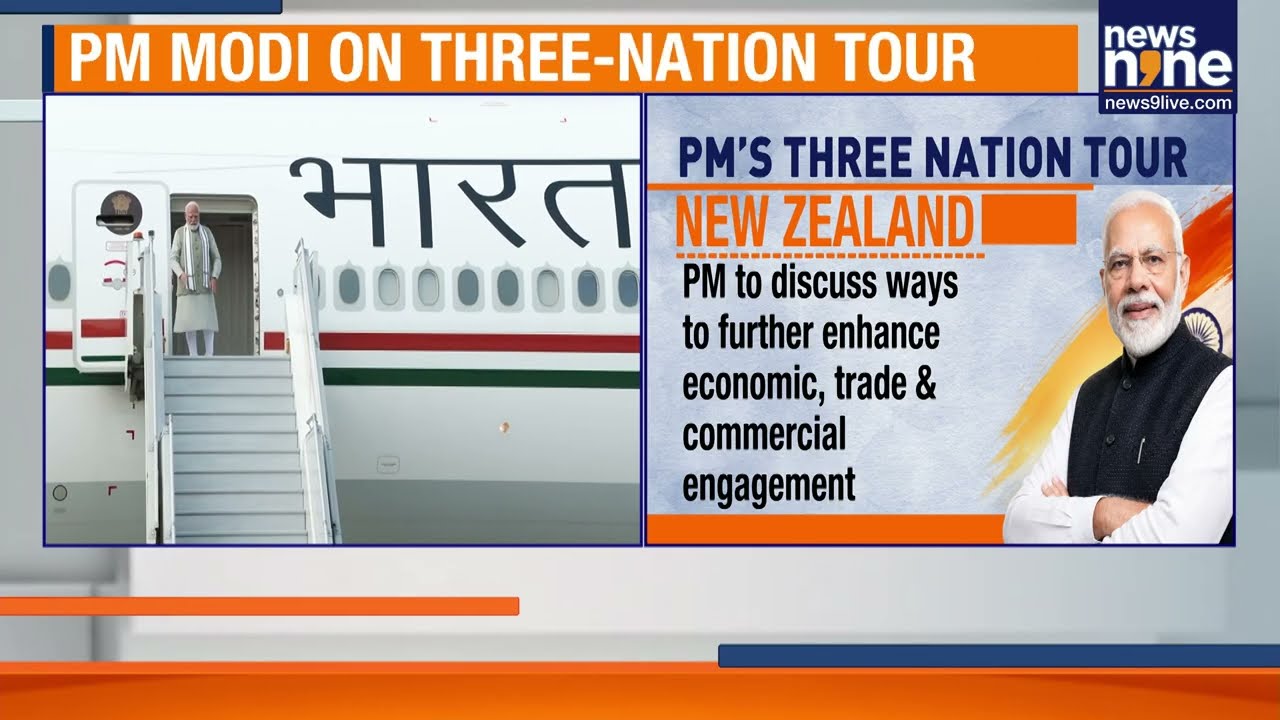 PM Modi's Three Nation Tour | Modi to Hold Talks With New Zealand PM | News9