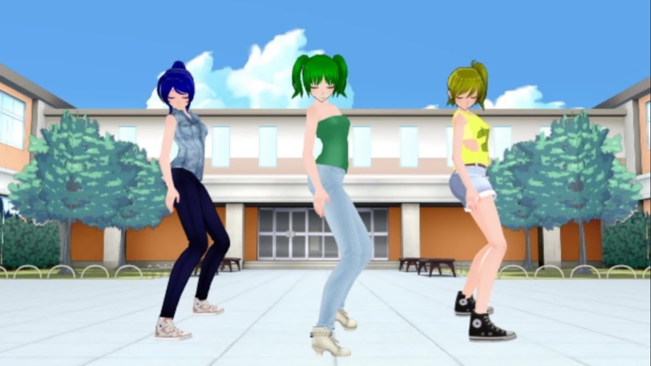 [MMD l YanSim l Koharu Yuna & Mei] [Follow The Leader]