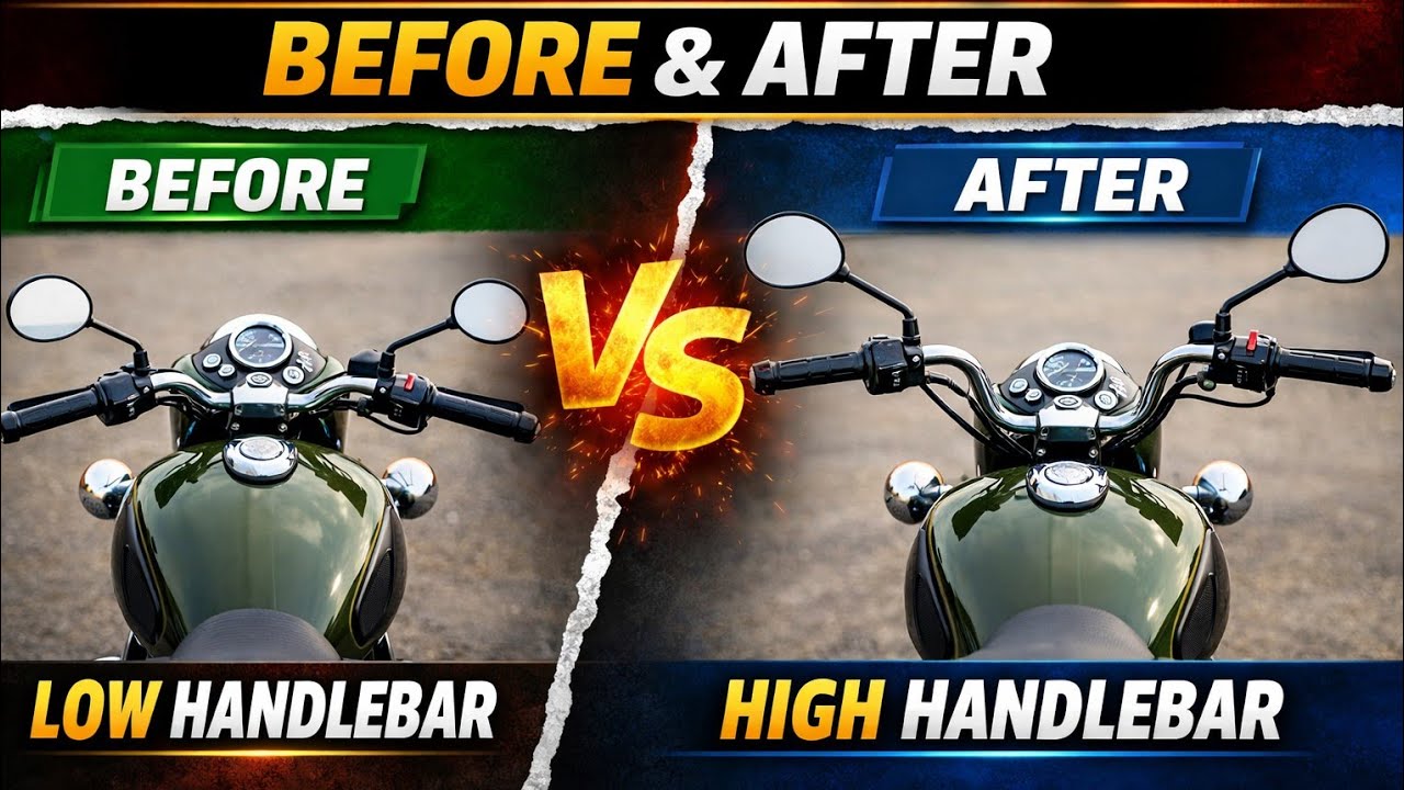 Classic 500 Handlebar Upgrade: Stock to Electra/Standard – Full Guide + Before/After!