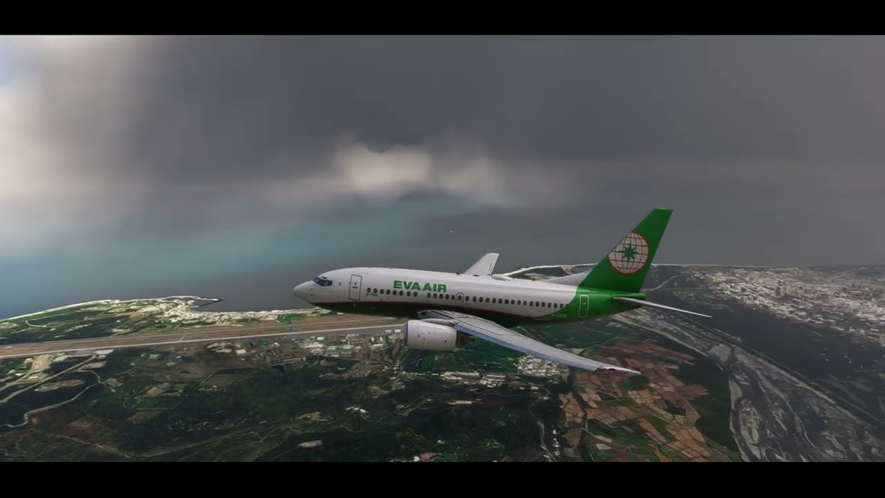 EVA Air 737 700  Taiwan Taitung City to Penghu