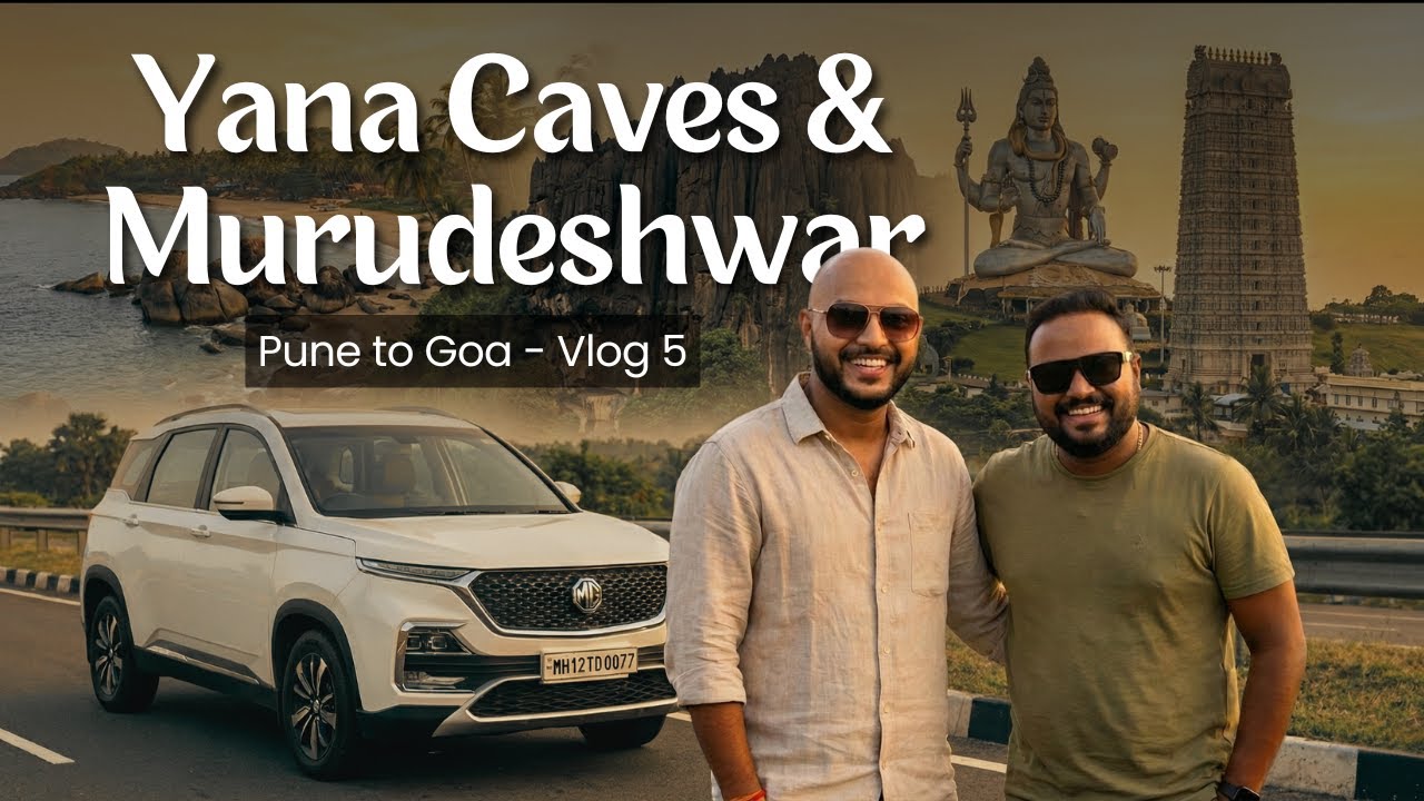 Coastal Karnataka Day! Om Beach, Yana Caves, Murudeshwar & Drive to Udupi | Roads with Shree