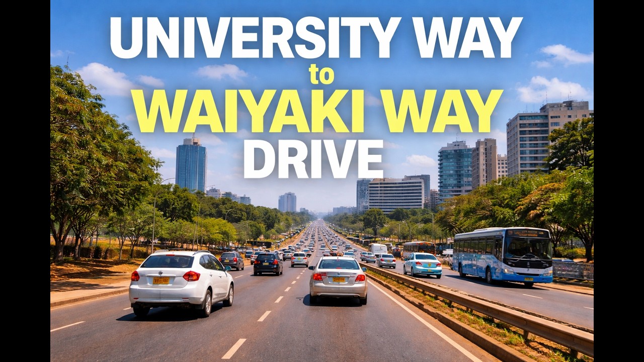 Driving from University Way to Waiyaki Way | Nairobi 4K